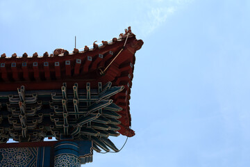 Temple under the blue sky in Guangdong in China