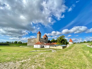 Fototapeta premium Kuressaare city Saaremaa island Estonia old medieval castle pictures