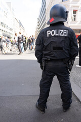 Polizeieinsatz während einer Demonstration