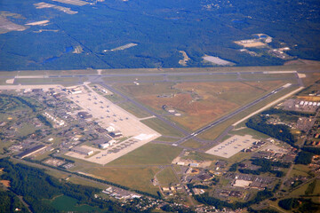 An aerial view of Maguire Air Force Base, New Jersey