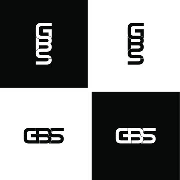 gbs letter original monogram logo design set