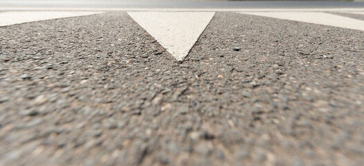 Asphalt - dreieck auf dem Boden