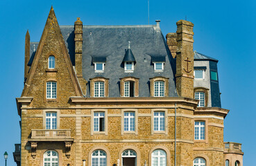 Fototapeta na wymiar a historic villa in Dinard, Brittany, France