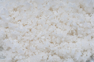 Macro of natural sea salt texture , Sea salt background