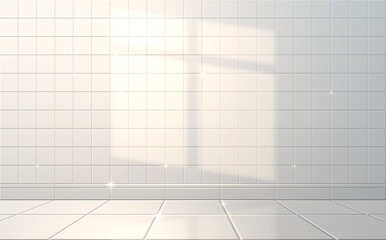 White clean wall with window light