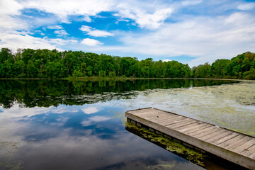 Reflections on a beautiful lake.