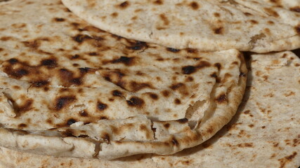 Flat broken bread