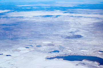 Landscape from flying above.