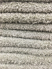 Stack of different brown towel