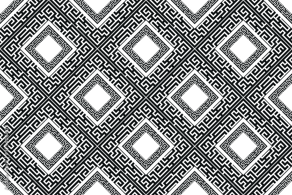 Poster geometric seamless pattern with lines. lattice design.