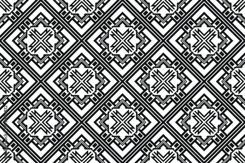 Poster geometric seamless pattern with lines. lattice design.