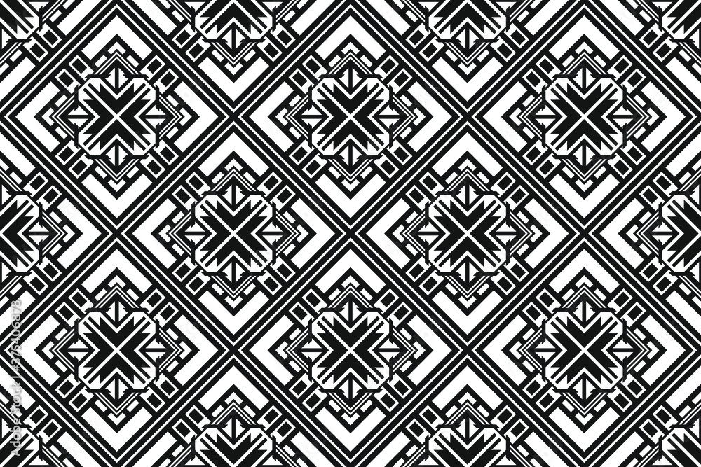 Poster geometric seamless pattern with lines. lattice design.