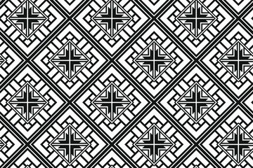 Geometric seamless pattern with lines. Lattice design.