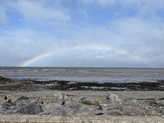 rainbow over the sea