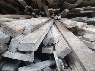 Old wood pile texture background