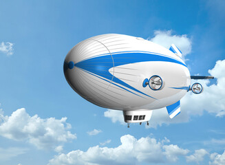 3d Zeppelin, Luftschiff am Himmel