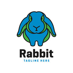 rabbit animal modern logo