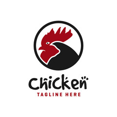 Fototapeta premium modern chicken logo design