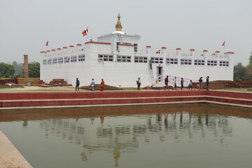Obraz premium Maya Devi Temple, Lumbini Nepal, the Birthplace of Gautam Buddha