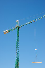 Green construction crane