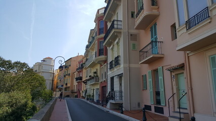 narrow street in monaco