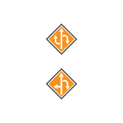 Way vector icon illustration design template