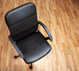 Office chair isolated over an office floor.