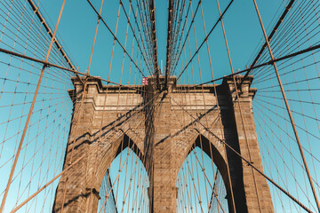 A nice composition of the Brooklyn Bridge