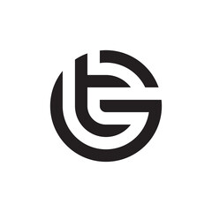 Letter GT, TG logo template