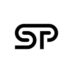 Letter SP logo template