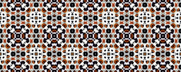 Drawing Fur. Hand Painting Zoo Ornament. Jungle 