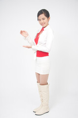 紹介するキャンペーンガール