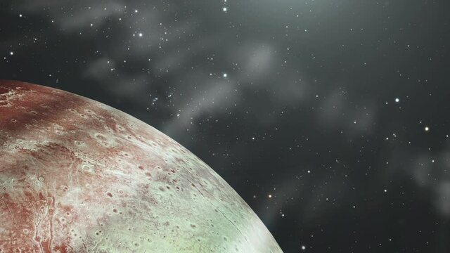 The dwarf Planet Pluto. Elements of this Image furnished by NASA.