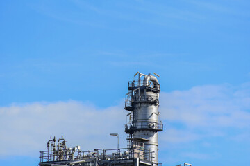 Oil and gas industry, petrochemical plant.