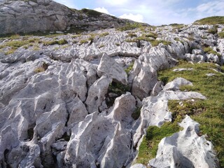 rocks in the mountains glacier
lapiers roches de glacier