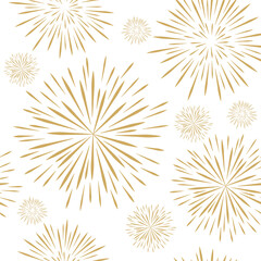 seamless pattern new year firework vector illustration EPS10