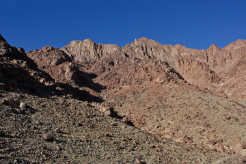 mountain landscape with blue sky
