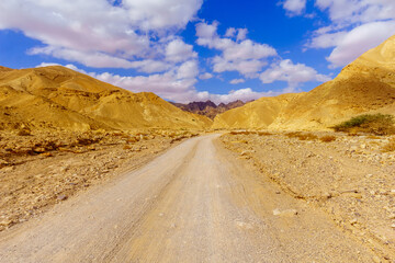 Nahal Amram (desert valley) and the Arava desert landscape