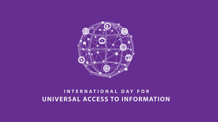 International Day for Universal Access to Information. Vector Illustration
