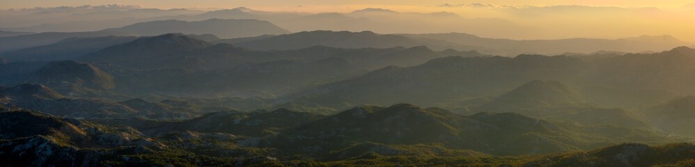 Lovcen national park, Montenegro-Panorama of the mountains