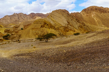 Nahal Shlomo (desert valley). Eilat Mountains
