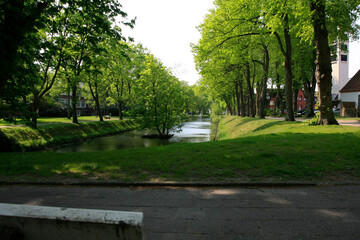 Pferdegraft am Elisabethufer in Jever. Jever, Niedersachsen, Deutschland, Europa