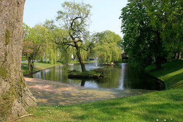 Pferdegraft am Elisabethufer in Jever. Jever, Niedersachsen, Deutschland, Europa