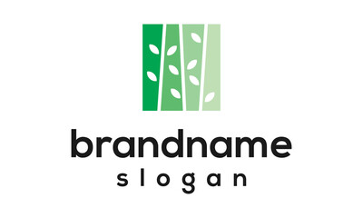 Modern leaf logo design vector