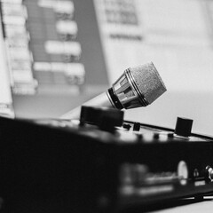 Monitor control and talkback microphone