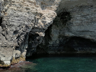 Cave in the sea