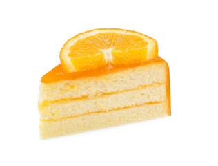 Orange cakes isolated on a white background.