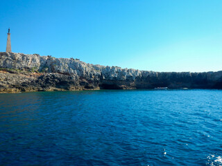 cliffs and coast of Italy