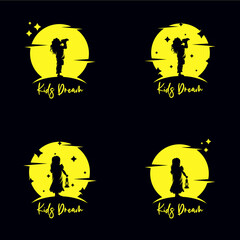 Set of Reaching Stars Logo Design