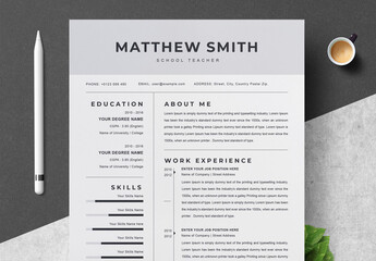 Clean and Professional Resume CV